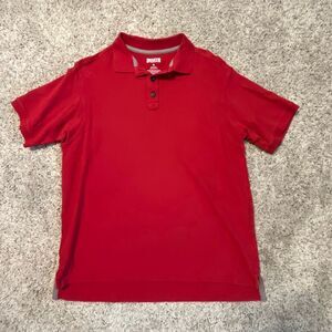 Duluth Trading Company Red Short Sleeve Polo Shirt Medium
